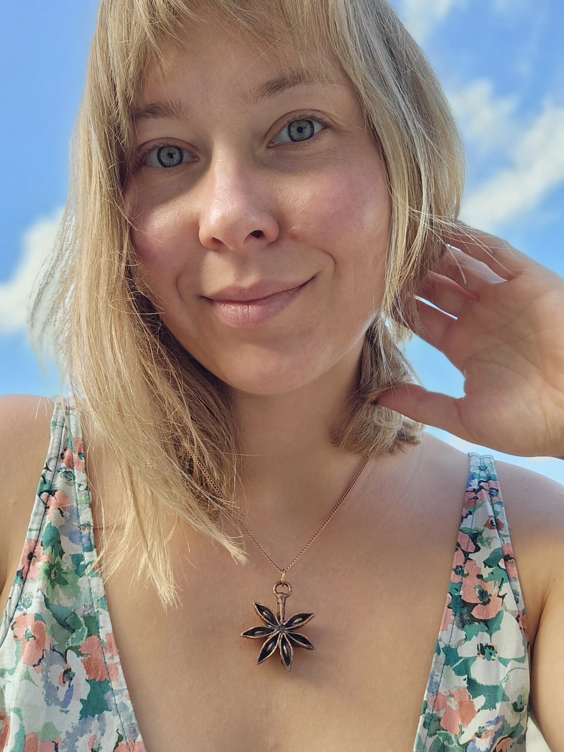 Gwiazdka anyżu - miedziany naszyjnik - obrazek 2