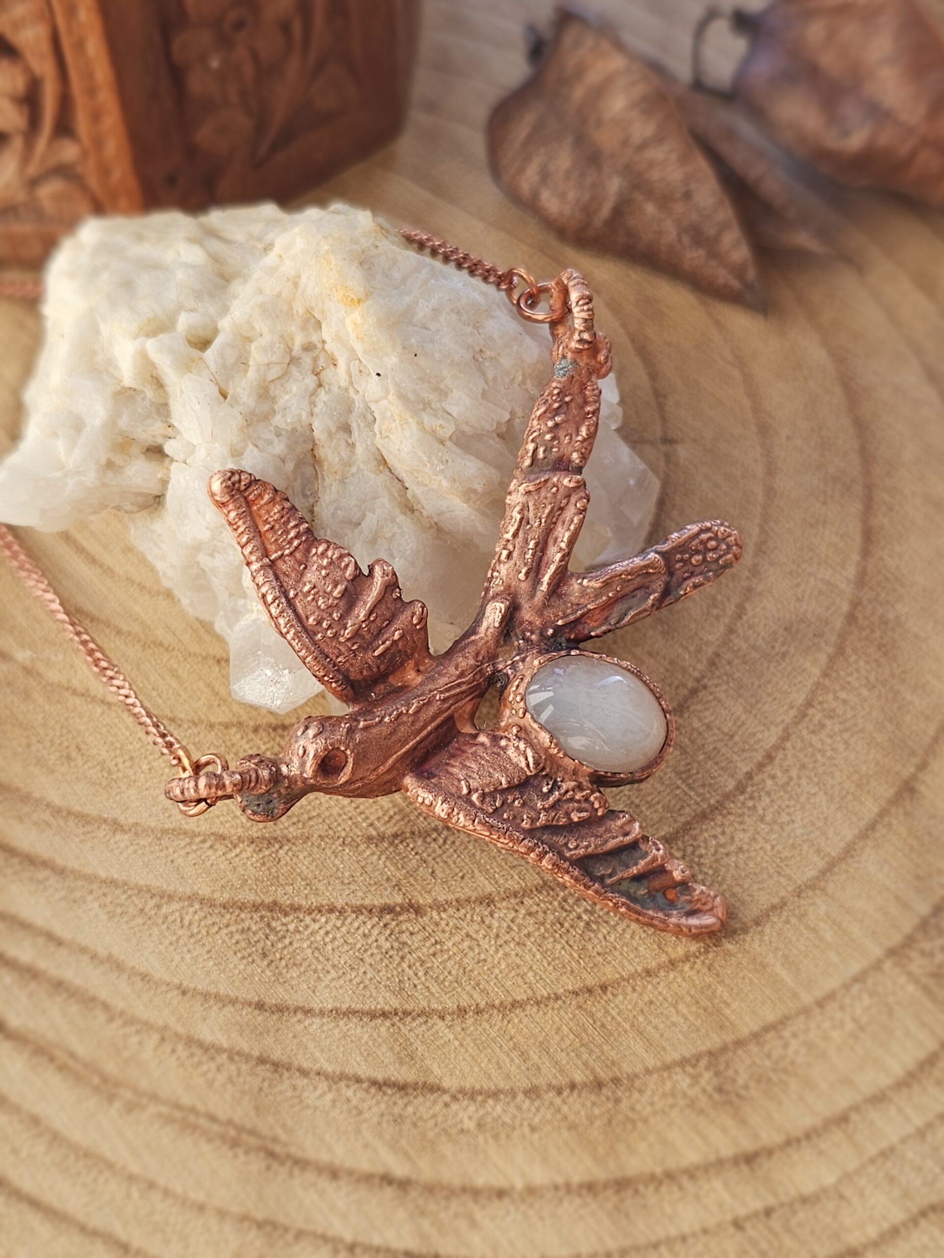 Naszyjnik miedziany - 'Ptasie Opowieści' - obrazek 4