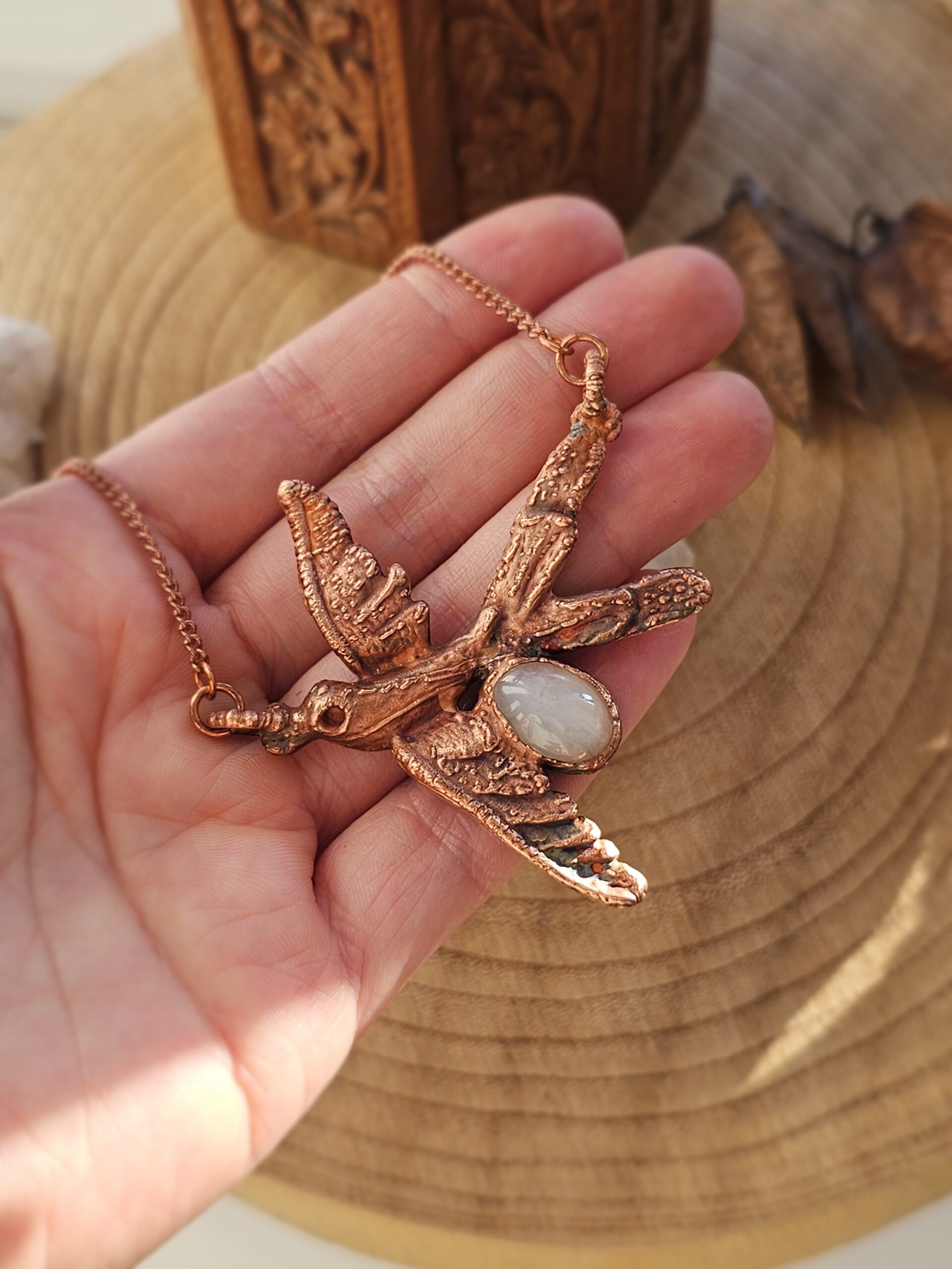 Naszyjnik miedziany - 'Ptasie Opowieści' - obrazek 7