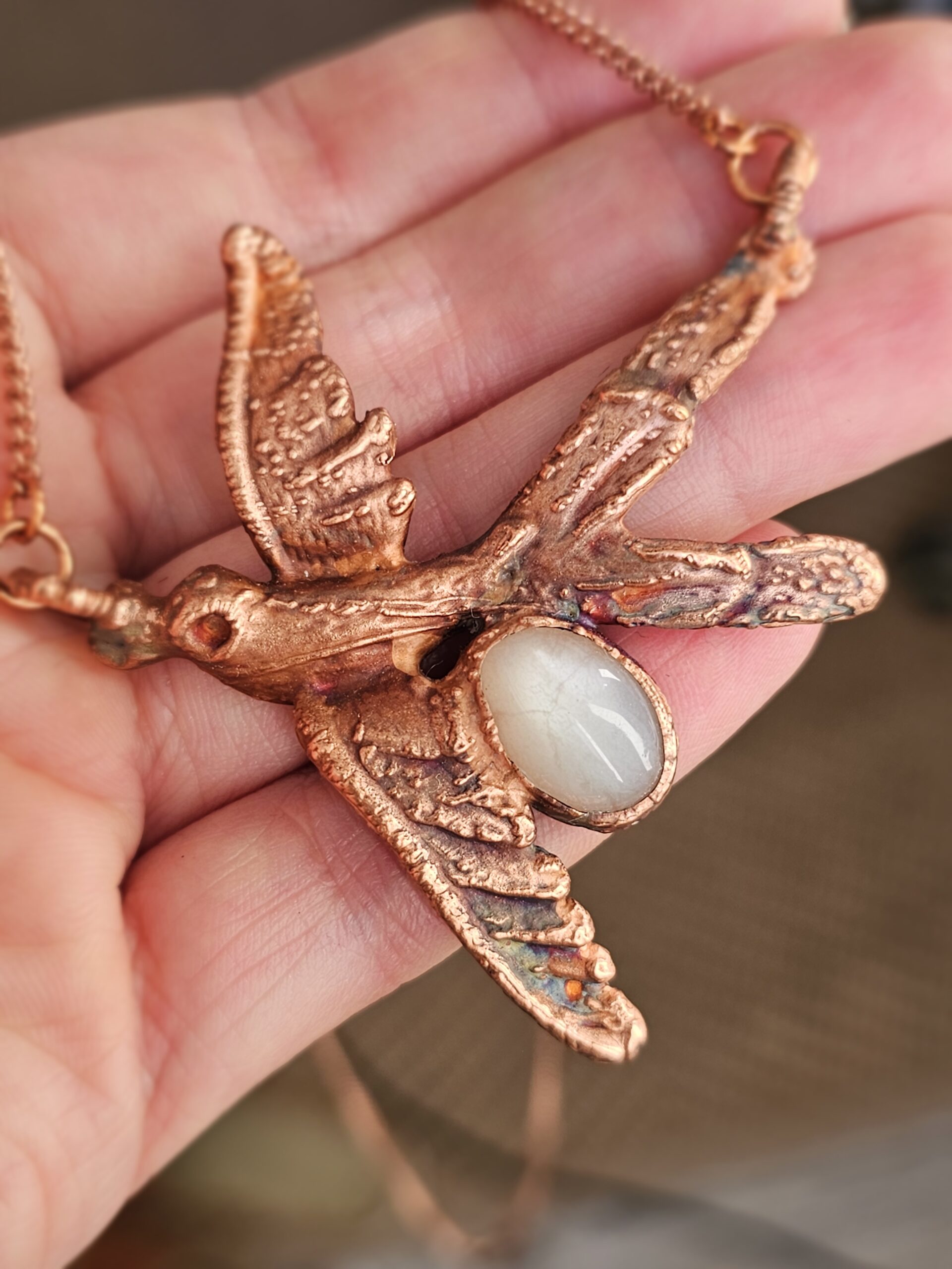 Naszyjnik miedziany - 'Ptasie Opowieści' - obrazek 3