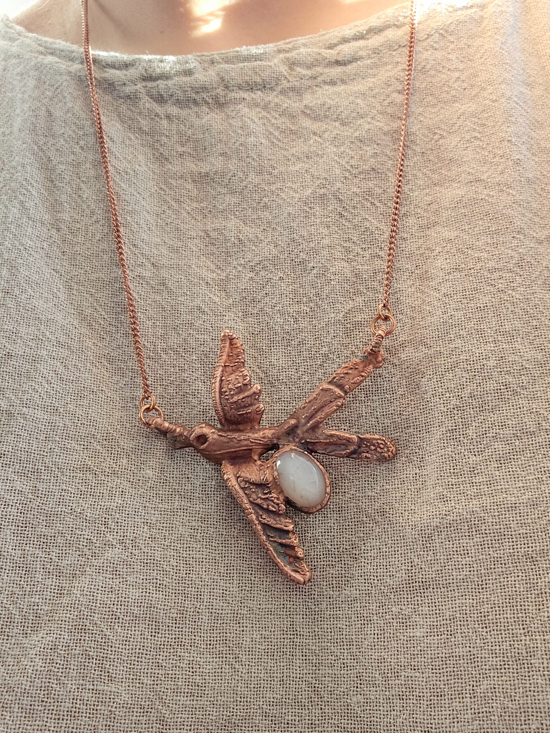 Naszyjnik miedziany - 'Ptasie Opowieści' - obrazek 2