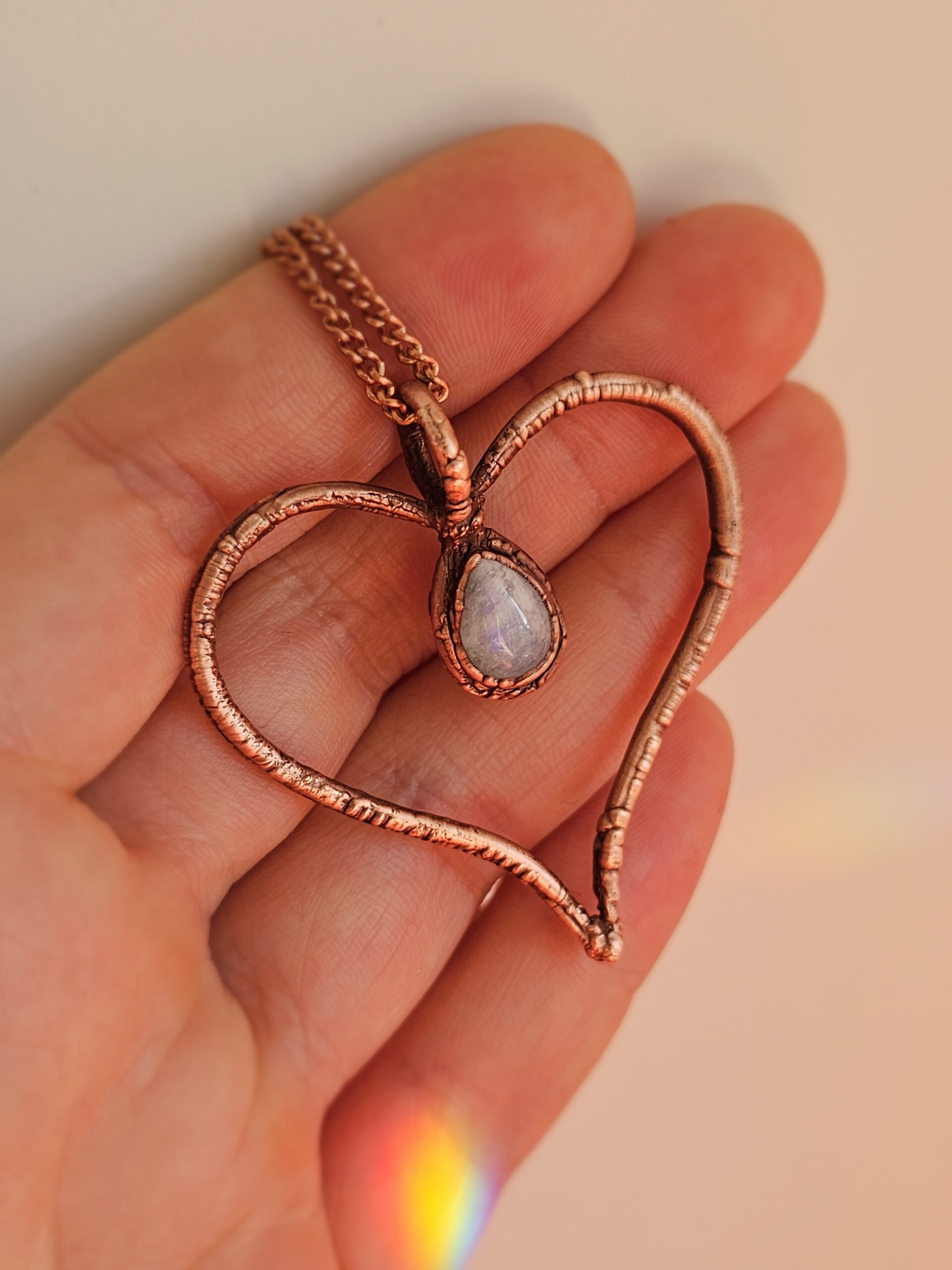 Amulet miedziany - Serduszko Księżycowe - obrazek 7