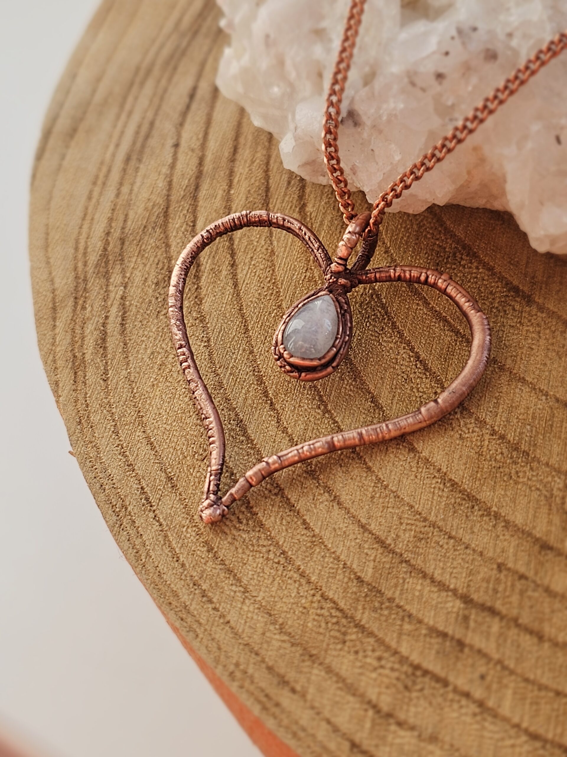 Amulet miedziany - Serduszko Księżycowe - obrazek 5